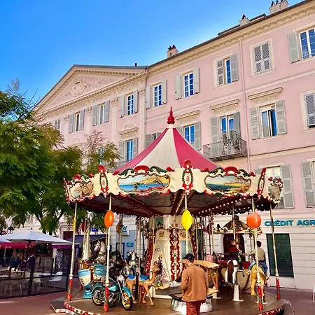 Fleur De Sel -Menton City Center Studio Apartment 아파트 *